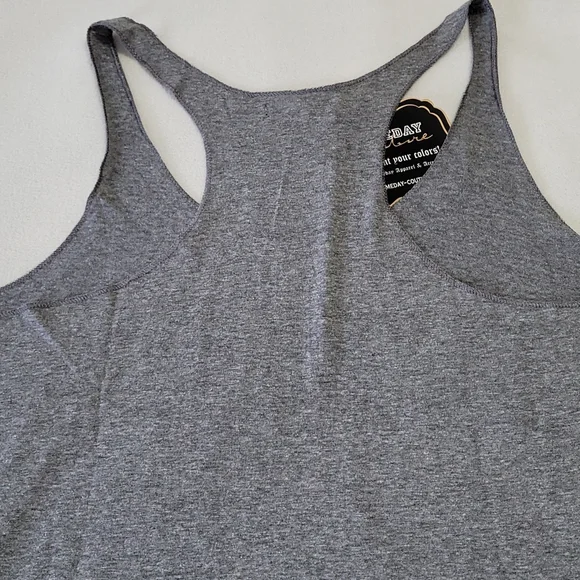 NEW Dallas Mavericks NBA Gameday Couture Womens Racerback Tank Heather Grey Medm - Picture 7 of 11